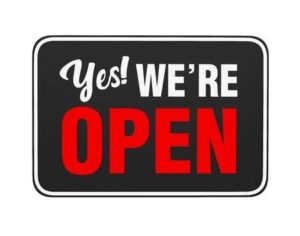 134235805–yes-we-re-open-sign-isolated
